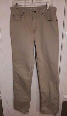 Mens Saddlebred Khaki Pants 34x34 Straight Fit